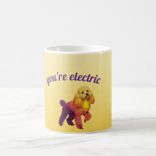 Pop Art Electric Poodle Dog Coffee Mug