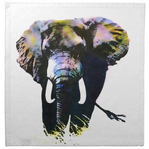 Pop Art Elephant Cloth Napkin