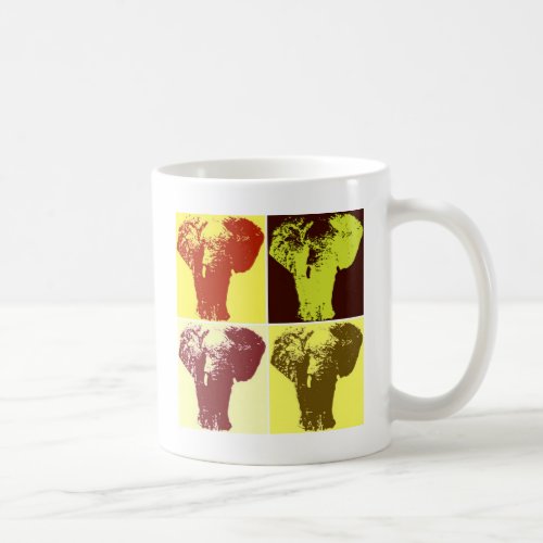Pop Art Elephant Coffee Mug