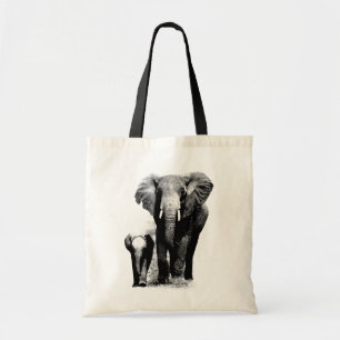 Pop Art Elephant Family Mom Baby Tote Bag