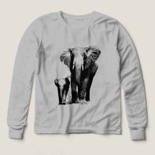 Pop Art Elephant Family Mom Baby Tri-Blend Shirts