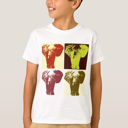 Pop Art Elephant T_Shirt