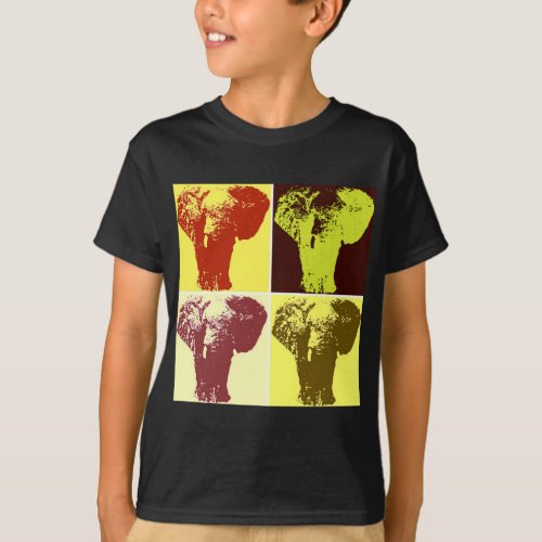 Pop Art Elephant T_Shirt