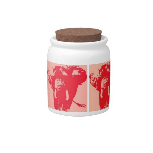 Pop Art Elephants Candy Jar