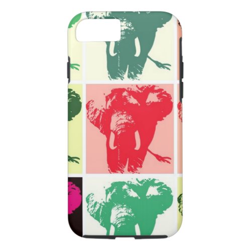 Pop Art Elephants iPhone 87 Case