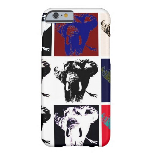 Pop Art Elephants Barely There iPhone 6 Case