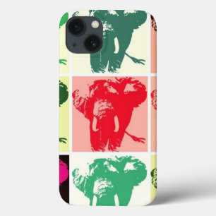 Pop Art Elephants iPhone 13 Case