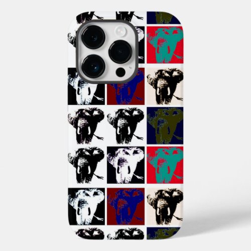 Pop Art Elephants Case_Mate iPhone 14 Pro Case