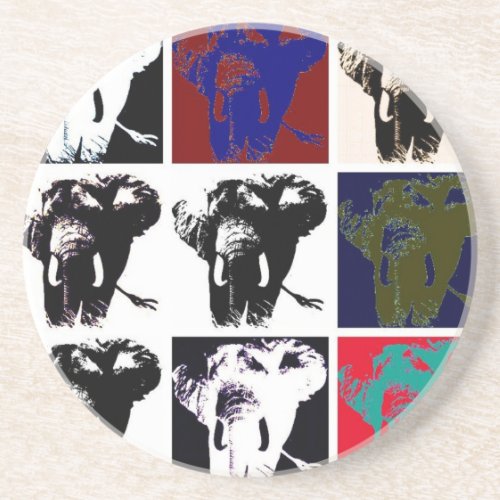 Pop Art Elephants Coaster