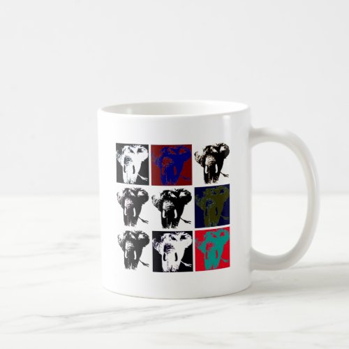 Pop Art Elephants Coffee Mug