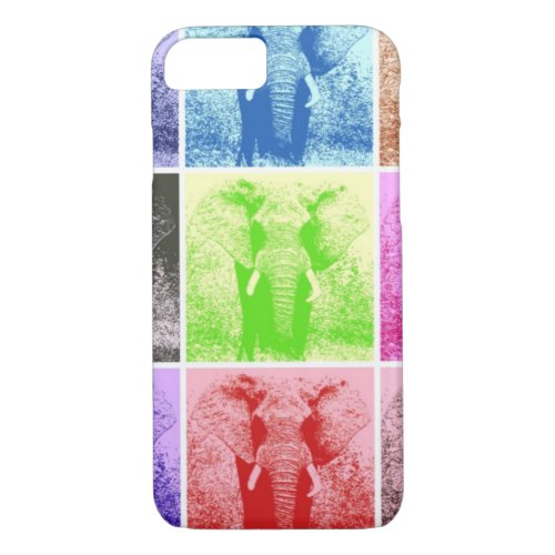 Pop Art Elephants iPhone 7 Case