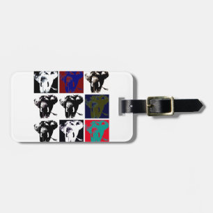 Pop Art Elephants Luggage Tag