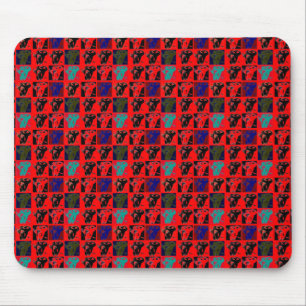 Pop Art Elephants Mouse Pad