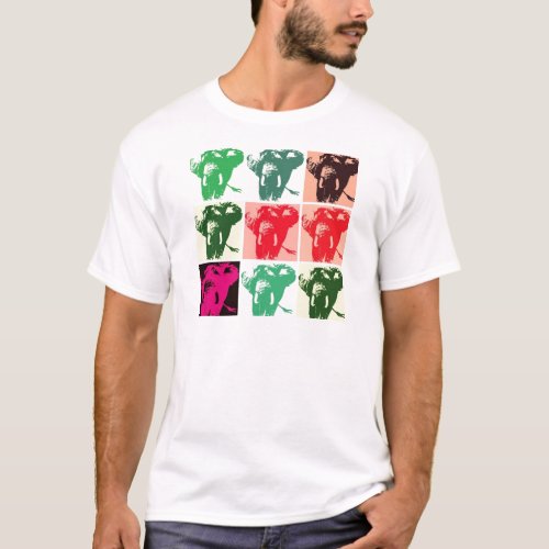 Pop Art Elephants T_Shirt