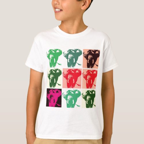 Pop Art Elephants T_Shirt