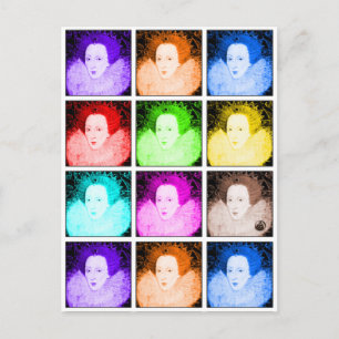 Pop Art Elizabeth I Postcard