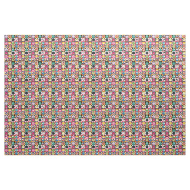 pop art emoji fabric | Zazzle