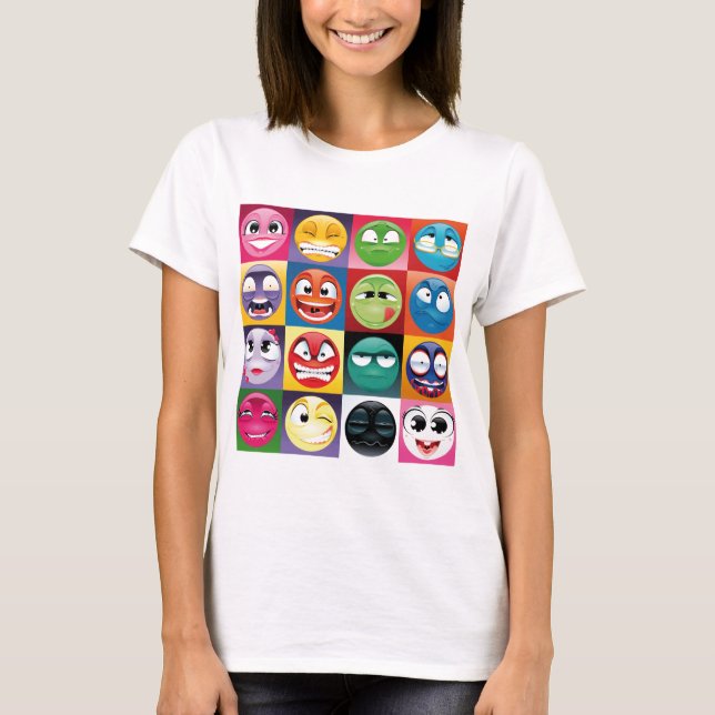 pop art emojis T-Shirt (Front)