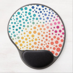 Pop Art Energy Dots Colorful Gradient Gel Mouse Pad