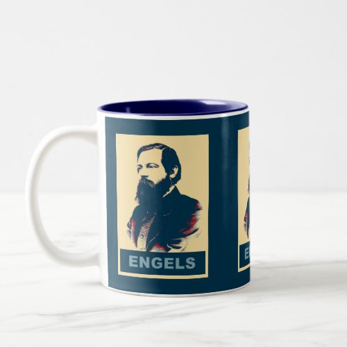 Pop Art Engels Two_Tone Coffee Mug