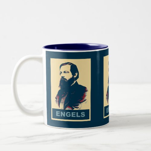 Pop Art Engels Two_Tone Coffee Mug