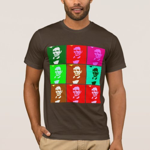 Pop Art esque Abraham Lincoln T_Shirt