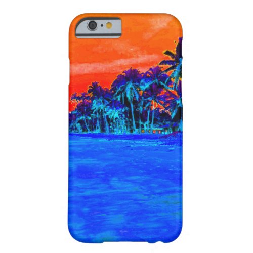 Pop Art Exotic Beach Palm Trees Barely There iPhone 6 Case