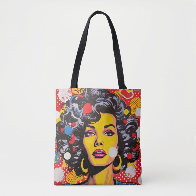 Pop Art Explosion Tote Bag (Front)