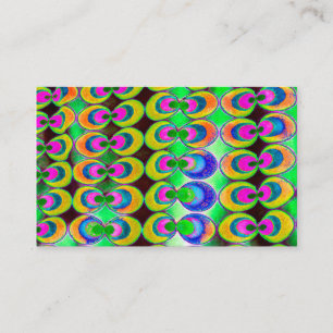 Pop art fabric business card