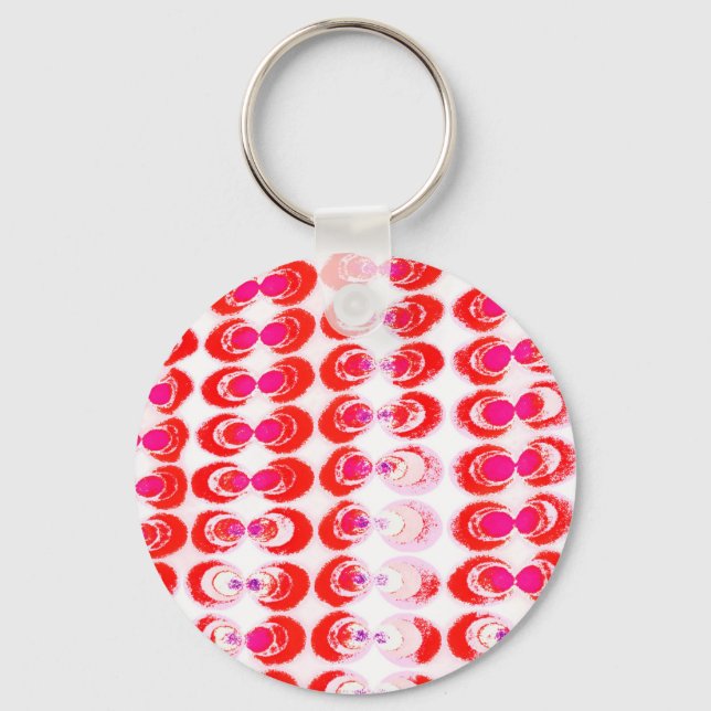Pop art fabric keychain (Front)