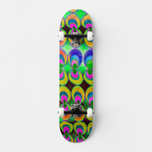 Pop art fabric skateboard