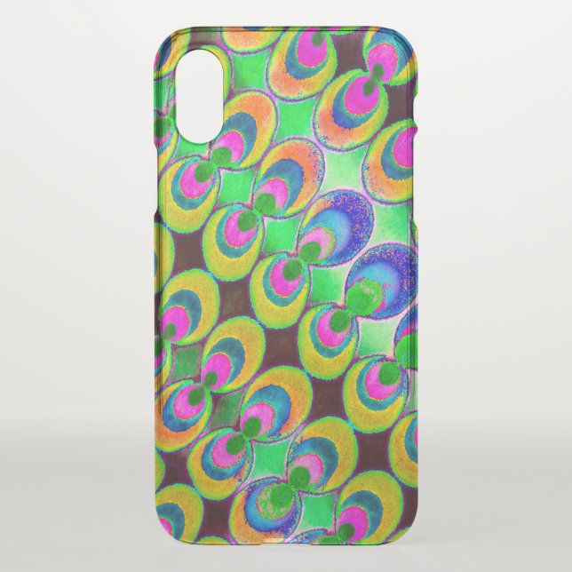 Pop art fabric uncommon iPhone case (Back)