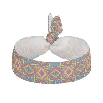 Pop Art Fashionable Abstract Whimsical Geometric Elastic Hair Tie by rainsplitter at Zazzle
