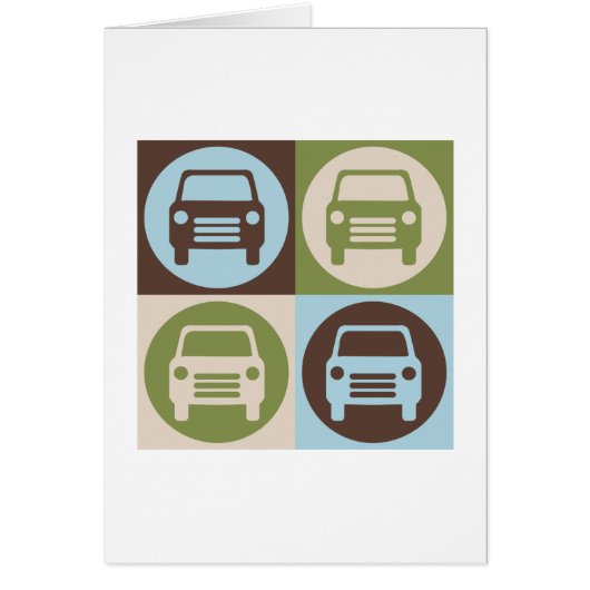 Pop Art Fixing Cars Cards (Front)