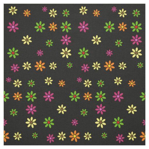 Pop Art Flowers seamless pattern + your ideas Fabric