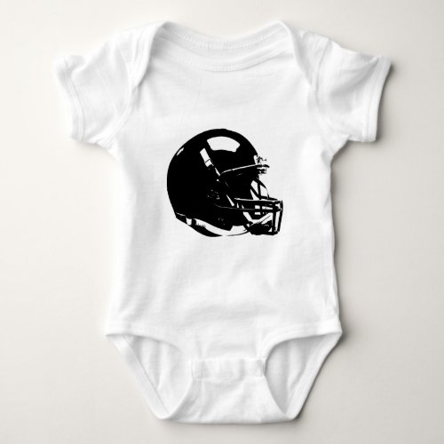 Pop Art Football Helmet Baby Bodysuit