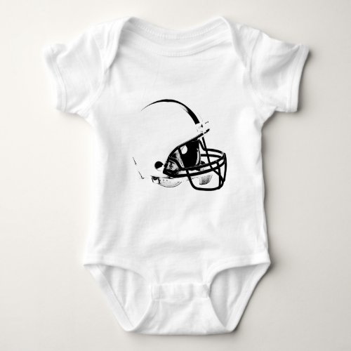 Pop Art Football Helmet Baby Bodysuit