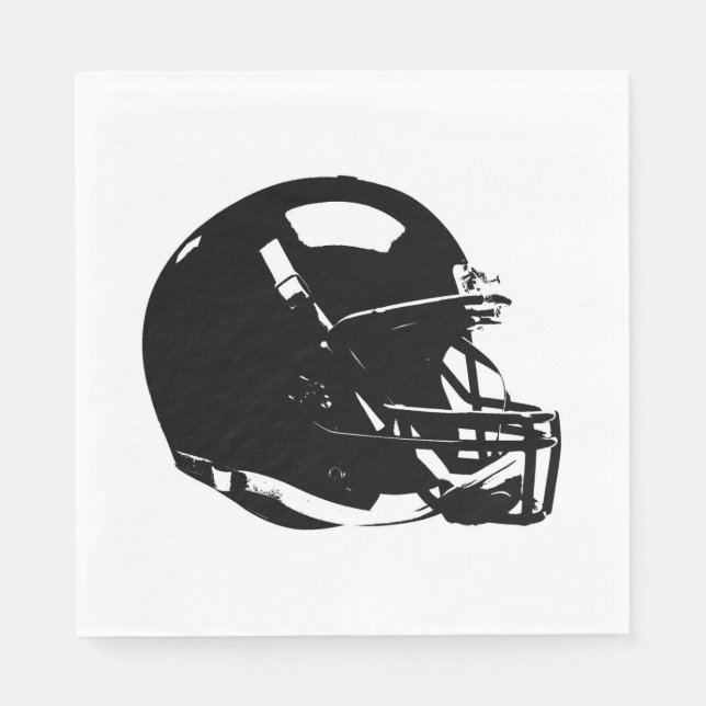 Pop Art Football Helmet Napkins (Front)