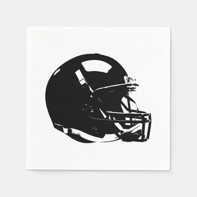 Pop Art Football Helmet Napkins (Front)