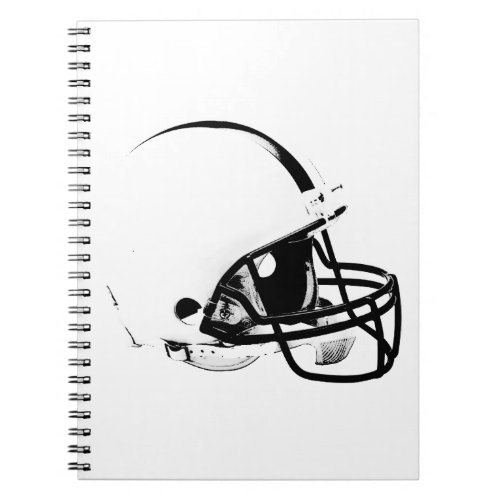 Pop Art Football Helmet Notebook