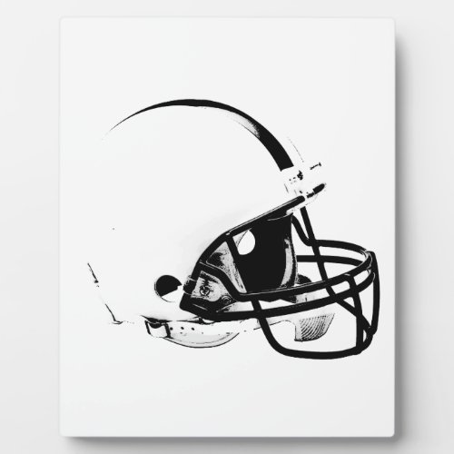 Pop Art Football Helmet Plaque