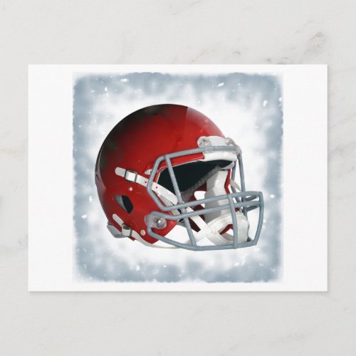 Pop Art Football Helmet Postcard