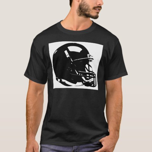 Pop Art Football Helmet T_Shirt