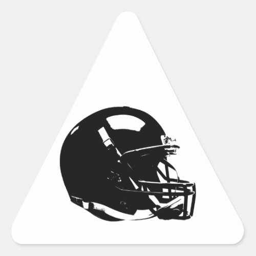 Pop Art Football Helmet Triangle Sticker