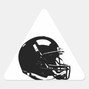 Pop Art Football Helmet Triangle Sticker