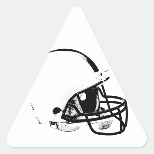 Pop Art Football Helmet Triangle Sticker