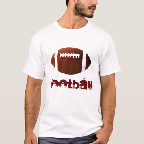 Pop Art Football White T_Shirt _ American Sports