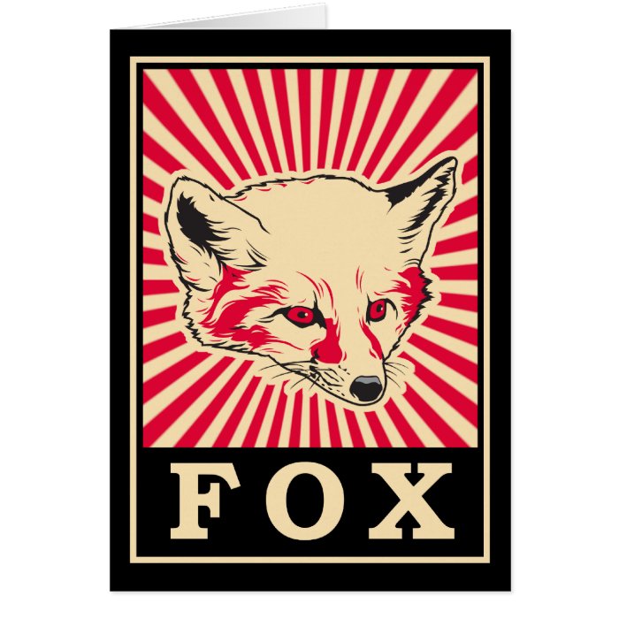 Pop Art Fox Cards