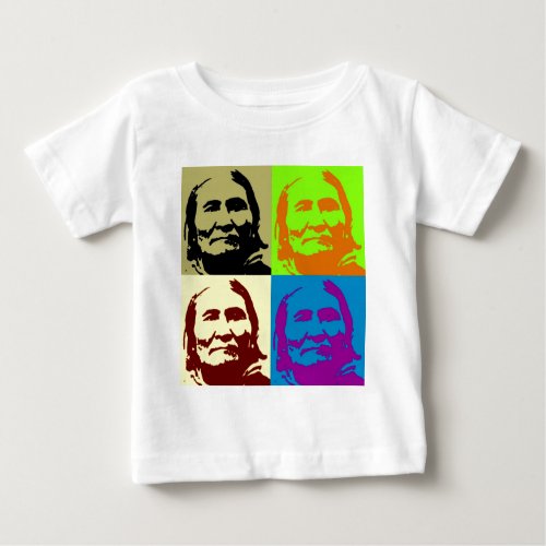 Pop Art Freedom Fighter Geronimo Baby T_Shirt