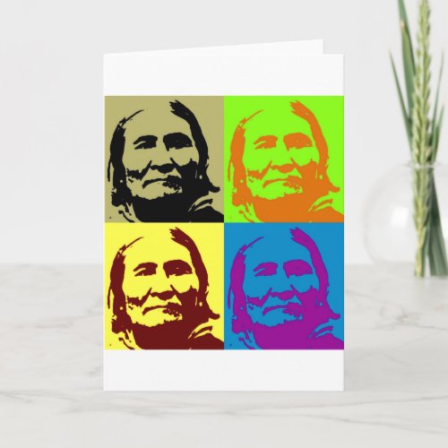 Pop Art Freedom Fighter Geronimo Card